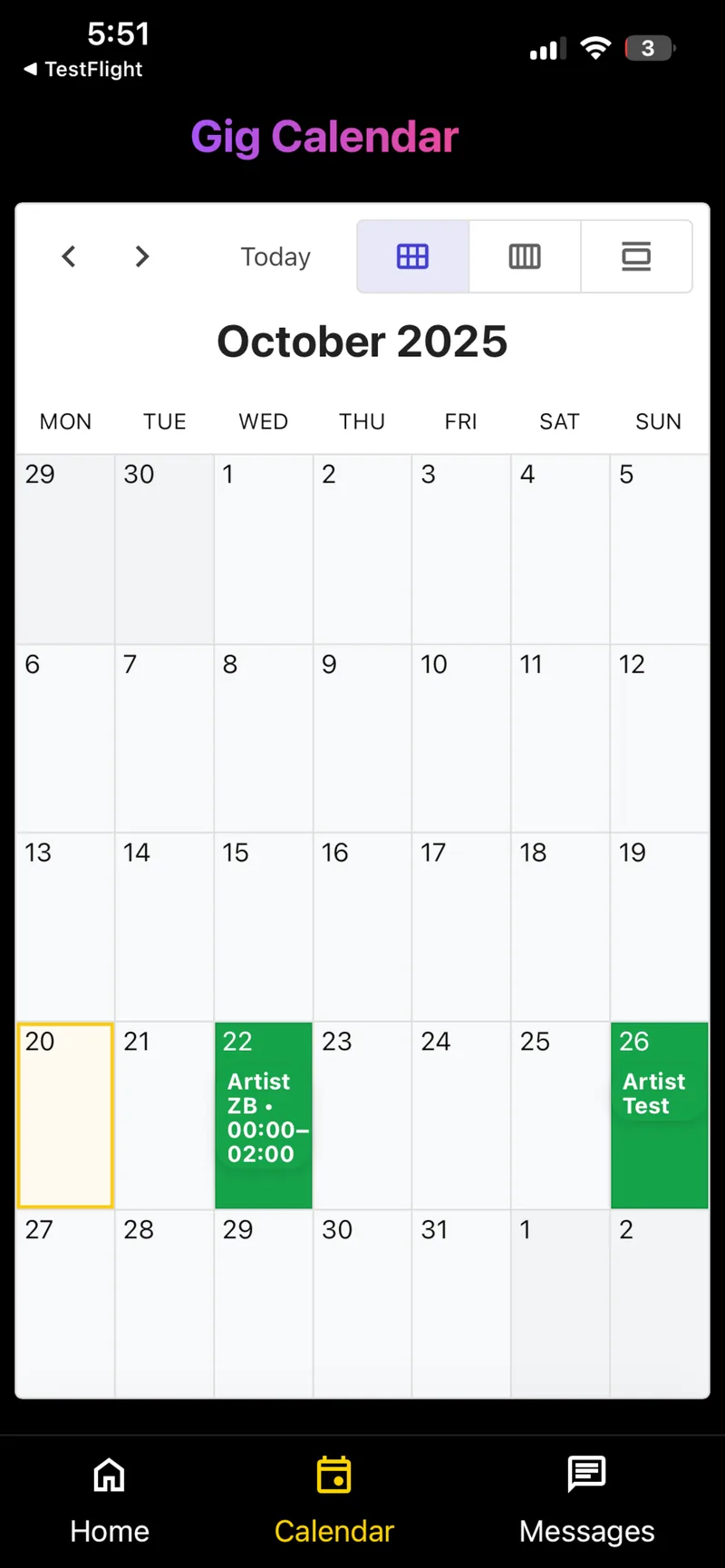 Island Gigs app screenshot 8 of 8